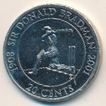 Australia, 20 cents, 2001
