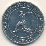 Australia, 20 cents, 2001