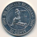 Australia, 20 cents, 2001