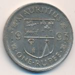Mauritius, 1 rupee, 1993