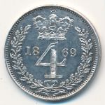 Великобритания, 4 пенса (1838–1887 г.)