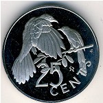 Virgin Islands, 25 cents, 1973–1984