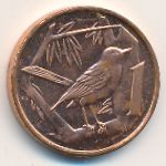 Каймановы острова, 1 цент (1999–2017 г.)