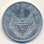 Rwanda, 1 franc, 1985