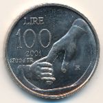 San Marino, 100 lire, 2001