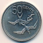 Belize, 50 cents, 1975–1981