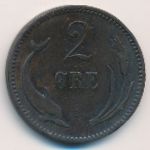 Дания, 2 эре (1889 г.)