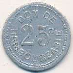 Comoros, 25 centimes, 1915
