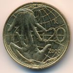 San Marino, 20 lire, 2000
