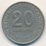 Argentina, 20 centavos, 1950