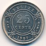 Белиз, 25 центов (1981–2015 г.)