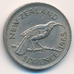 Новая Зеландия, 6 пенсов (1965 г.)