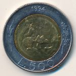 San Marino, 500 lire, 1994