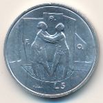 San Marino, 5 lire, 1976