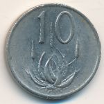 South Africa, 10 cents, 1984