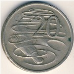 Australia, 20 cents, 1966–1984