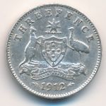 Австралия, 3 пенса (1912 г.)