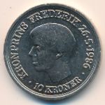Denmark, 10 kroner, 1986