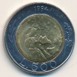 San Marino, 500 lire, 1994