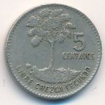 Guatemala, 5 centavos, 1966
