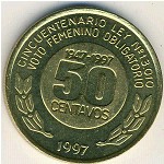 Argentina, 50 centavos, 1997