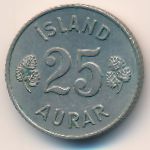 Iceland, 25 aurar, 1957