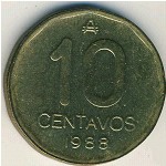 Argentina, 10 centavos, 1985–1988
