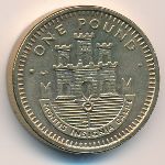 Gibraltar, 1 pound, 1988–1997