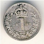 Великобритания, 1 пенни (1893–1901 г.)