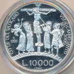 Vatican City, 10000 lire, 1998