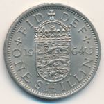 Великобритания, 1 шиллинг (1964 г.)