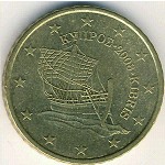 Кипр, 50 евроцентов (2008–2019 г.)