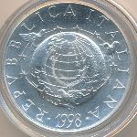 Italy, 2000 lire, 1998