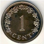 Malta, 1 cent, 1972–1982