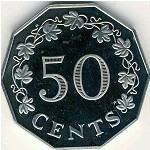 Malta, 50 cents, 1972–1981