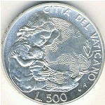 Vatican City, 500 lire, 1995
