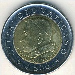 Vatican City, 500 lire, 2001