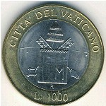 Vatican City, 1000 lire, 2000