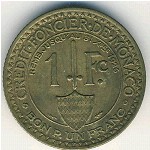 Monaco, 1 franc, 1924