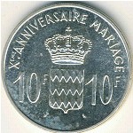 Monaco., 10 francs, 1966