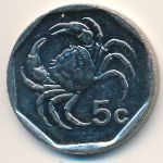 Мальта, 5 центов (1991–2001 г.)