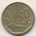 South Africa, 50 cents, 1993