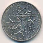New Zealand, 1 dollar, 1974