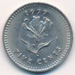 Rhodesia, 5 cents, 1977