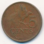 Тринидад и Тобаго, 5 центов (1977–2014 г.)