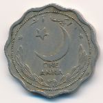 Pakistan, 1 anna, 1950