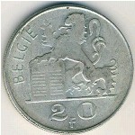 Belgium, 20 francs, 1949–1955