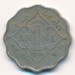 Британская Индия, 1 анна (1910 г.)