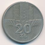 Польша, 20 злотых (1974 г.)