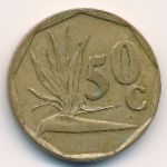 South Africa, 50 cents, 1991